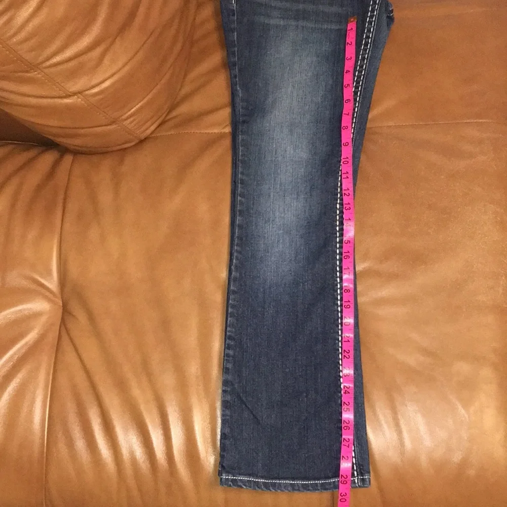 *** HOST PICK ** Paisley Sky dark blue denim jeans slim adult/junior girl size 8 - Picture 7 of 8